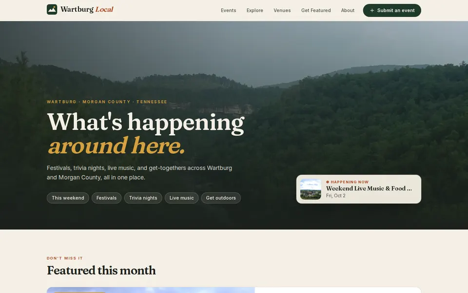 Wartburg Local home page